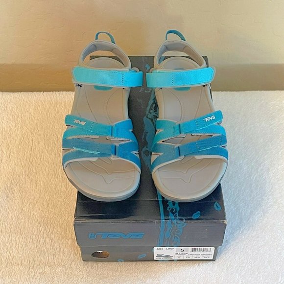 Teva Sandals 5 Tirra 4266 Lake Blue Gradient Sport Sandals Excellent Condition!! - Picture 6 of 12